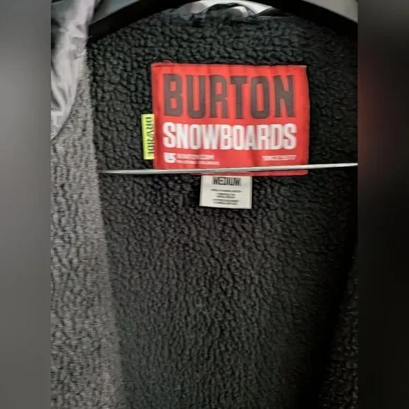 Burton Men's Camouflage Tiger Stripe Hooded Snowboarding Full Zip Jacket Medium - Picture 5 of 6